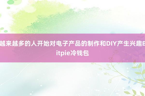 越来越多的人开始对电子产品的制作和DIY产生兴趣Bitpie冷钱包