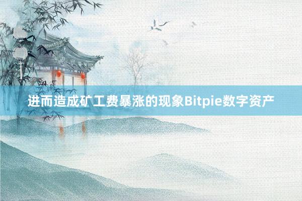 进而造成矿工费暴涨的现象Bitpie数字资产