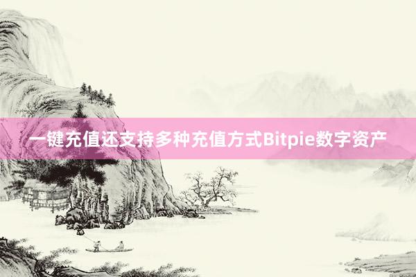 一键充值还支持多种充值方式Bitpie数字资产