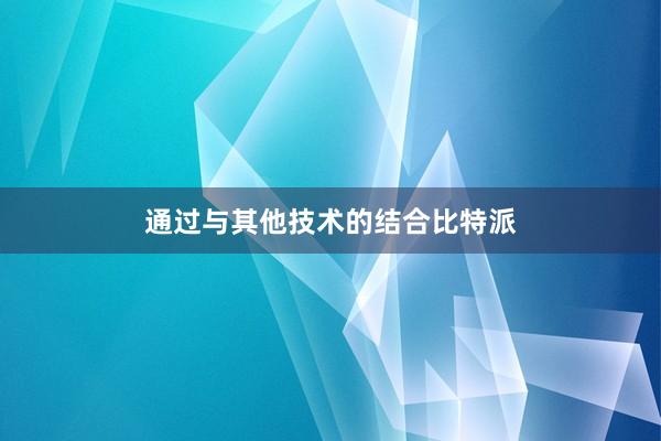 通过与其他技术的结合比特派