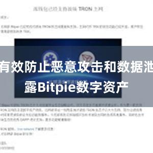 有效防止恶意攻击和数据泄露Bitpie数字资产