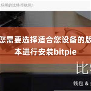 您需要选择适合您设备的版本进行安装bitpie